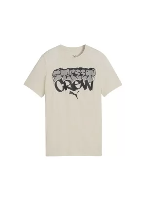 Puma T-shirt Mid90s Graphic Tee Boys Beige Chiaro 691743-87