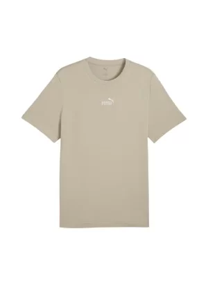 Puma T-shirt Essential Small No.1 Logo Centered M Beige Chiaro 692912-61