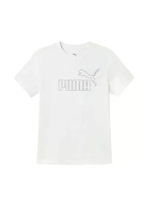 Puma T-shirt Essential Rhinestone Girls Bianco 693852-02