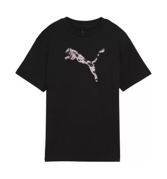 Puma T-shirt Essential Graphic Animal Relaxed W Nero 691821-01