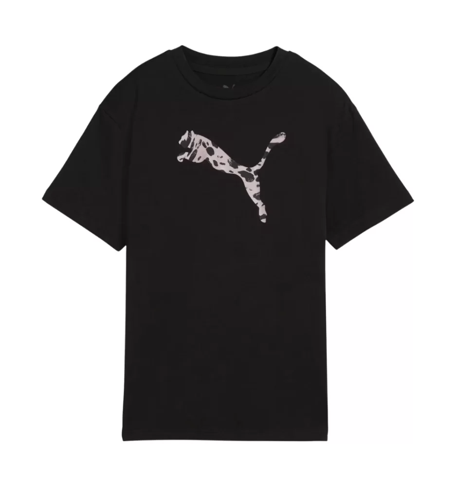 Puma T-shirt Essential Graphic Animal Relaxed W Nero 691821-01
