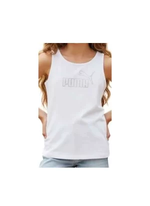 Puma Canotta Logo Rhinestone Girls Bianco 693911-02