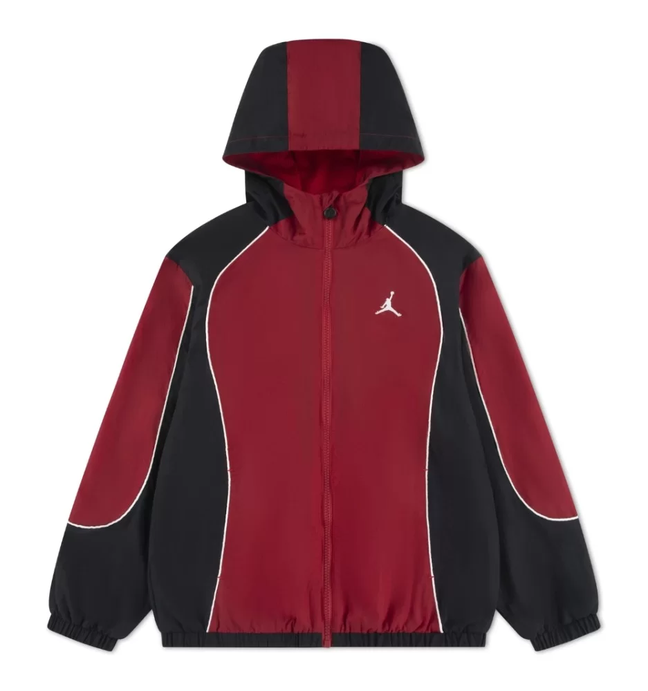 Jordan Giacca Color Block Wind Jacket Boys Rosso Nero 95F395-R78