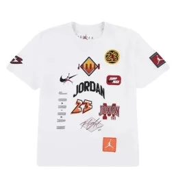 Jordan T-shirt Dynasty Patch Boys Bianco 95F385-001