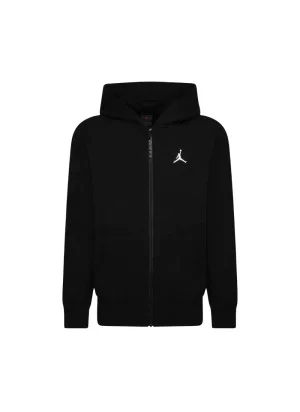 Jordan Felpa Cappuccio Zip Brooklyn French Terry Boys Nero | Jordan | 