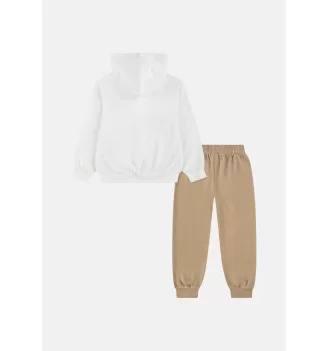 Jordan Tuta Brooklyn French Terry Kids Bianco E Beige | Jordan | 