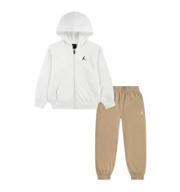 Jordan Tuta Brooklyn French Terry Kids Bianco E Beige 85F124-X0L