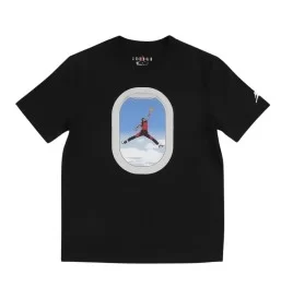 Jordan T-shirt Air Jordan Plane Window Boys Nero 95F903-023