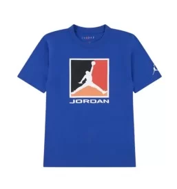 Jordan T-shirt Essentials Big Logo 3.0 Boys Blu 95F057-U89