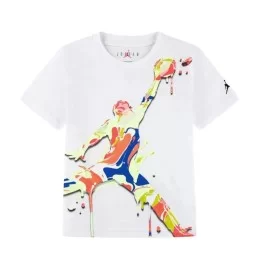 Jordan T-shirt Spr Splash Paint Spill Boys Bianco v