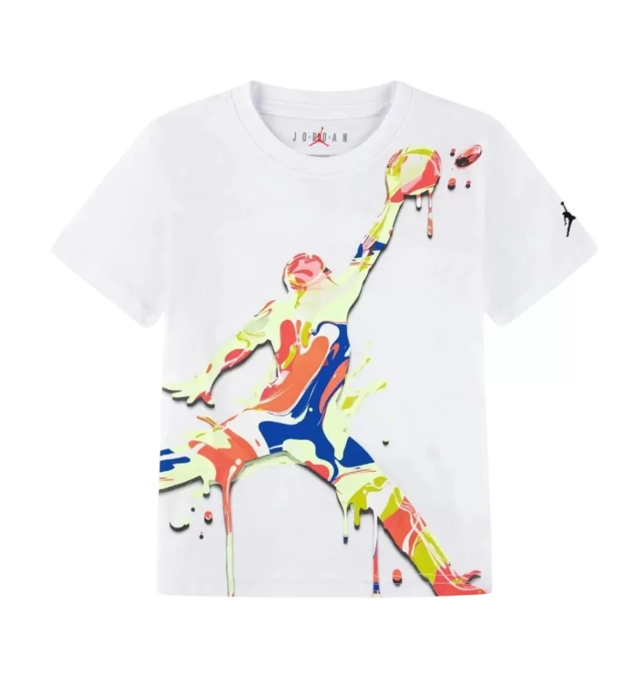Jordan T-shirt Spr Splash Paint Spill Boys Bianco v