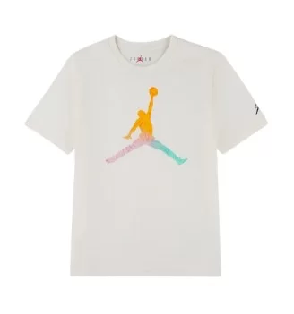 Jordan T-shirt Tie Dye Boys Bianco 95F822-001
