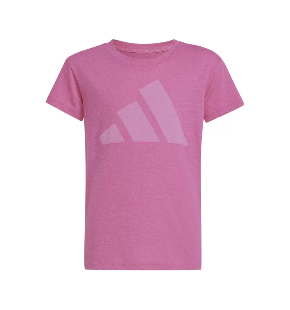 Adidas T-shirt Big Logo Win Girls Rosa JC9779