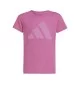 Adidas T-shirt Big Logo Win Girls Rosa JC9779