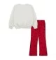 Nike Tuta Felpa Leggings Girls Bianco Rosso | Nike | 