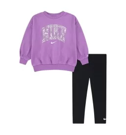 Nike Tuta Lace It Up Leggings Girls Nero Viola 36N830-023