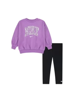 Nike Tuta Lace It Up Leggings Girls Nero Viola 36N830-023