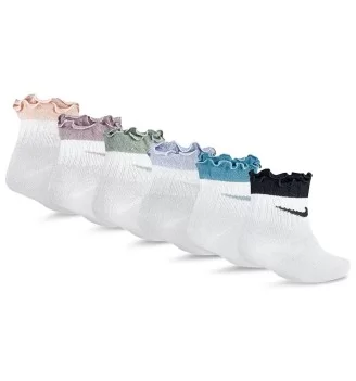 Nike Calzini Ruffle Caviglia Ankle Sock 6 Paia Bianco E Multicolore | Nike | 