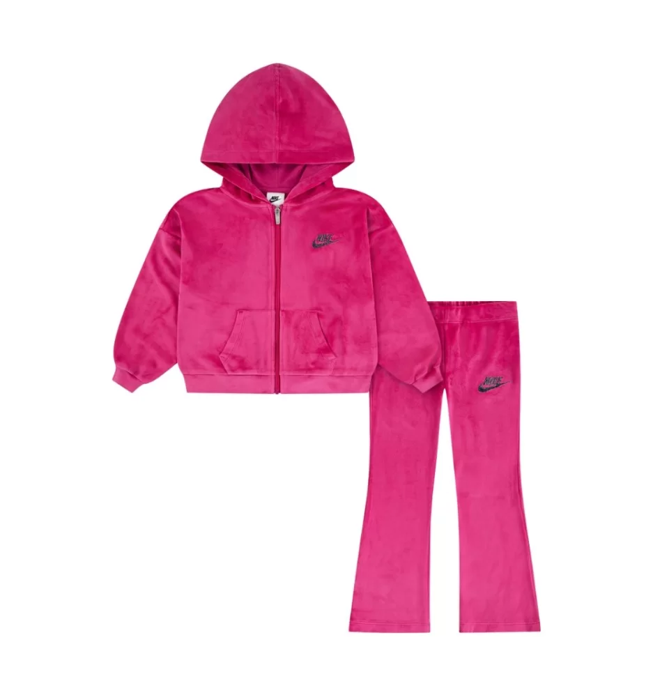 Nike Tuta Velour Flare Leggings Girls Fucsia 36N417-A0I