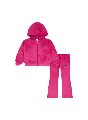 Nike Tuta Velour Flare Leggings Girls Fucsia 36N417-A0I