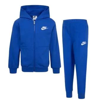 Nike Tuta Club French Terry Kids Blu 86M485-U89