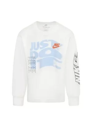 Nike Felpa On The Move Boys Bianco 86M759-001