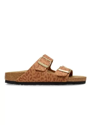 Birkenstock Ciabatta Arizona Leo Pecan Marrone Arancio 1031926