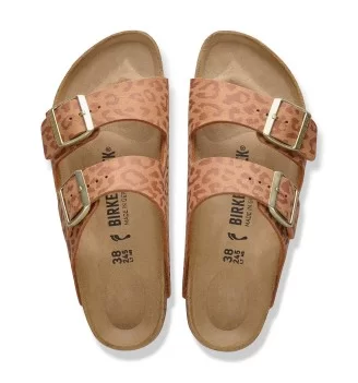 Birkenstock Ciabatta Arizona Stretta Leo Pecan Marrone Arancio | Birkenstock | 