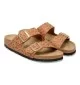 Birkenstock Ciabatta Arizona Stretta Leo Pecan Marrone Arancio | Birkenstock |