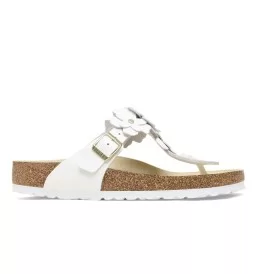 Birkenstock Infradito Gizeh Flowers Bianco 1026686
