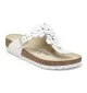Birkenstock Infradito Gizeh Regolare Flowers Bianco | Birkenstock | 