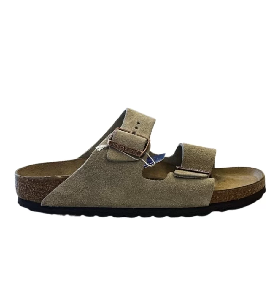 Birkenstock Ciabatta Arizona Stretta Taupe Grigio 051463