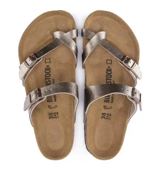Birkenstock Infradito Mayari Regolare Birko Flor Graceful Taupe | Birkenstock | 