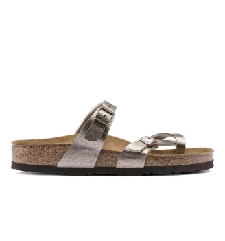 Birkenstock Infradito Mayari Regolare Birko Flor Graceful Taupe 1016408