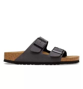 Birkenstock Ciabatta Arizona Stretta Velvet Grigio 1032023