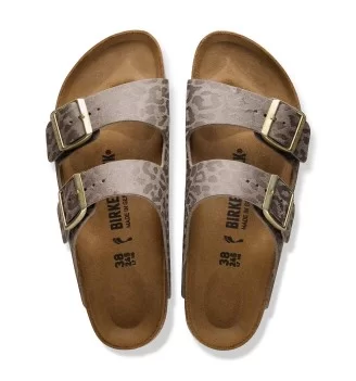 Birkenstock Ciabatta Arizona Stretta W Leo Grigio Taupe | Birkenstock | 