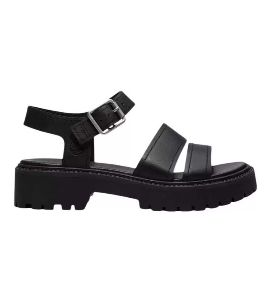 Timberland Sandali Stone Street Backstrap Full Grain Nero v