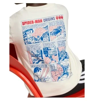 Adidas T-shirt Marvel Spider-Man Graphic Kids Bianco | Adidas | 