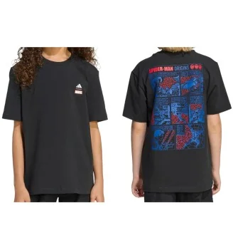 Adidas T-shirt Marvel Spider-Man Graphic Kids Nero JZ7675