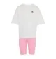 Adidas Tuta Leggings Kids Bianca E Rosa KE2345