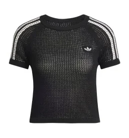 Adidas T-shirt Knitted Crochet Cali Nero kc6481