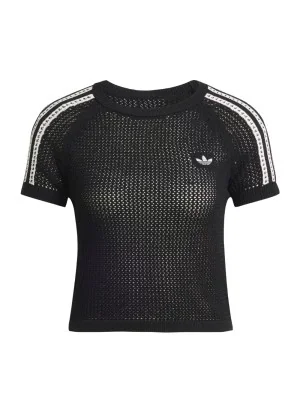 Adidas T-shirt Knitted Crochet Cali Nero kc6481