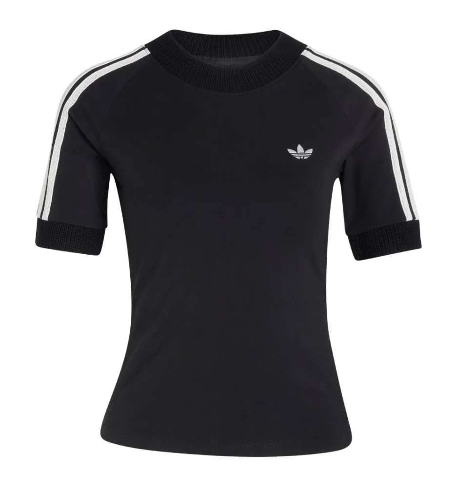 Adidas T-shirt Cali Knitted Crochet Nero KD5445 P26