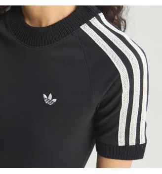 Adidas T-shirt Cali Knitted Crochet Details Nero | Adidas | 