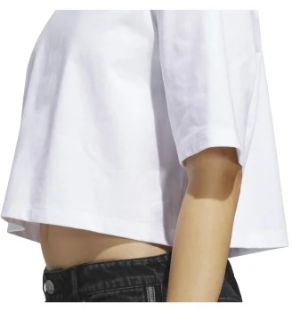 Adidas T-shirt Crop Essential Bianco | Adidas | 