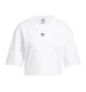 Adidas T-shirt Crop Essential Bianco jj3385