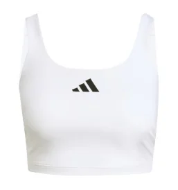 Adidas Reggiseno Canotta Optime Essential Support Power Light Bianco jz6028