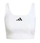 Adidas Reggiseno Canotta Optime Essential Support Power Light Bianco jz6028