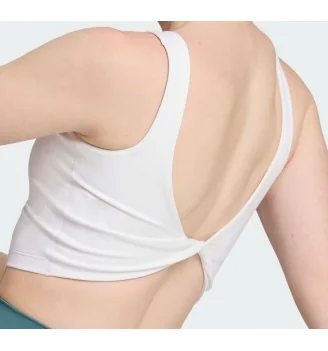Adidas Reggiseno Canotta Optime Essential Support Power Light Bianco | Adidas | 