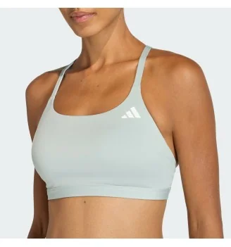 Adidas Reggiseno Optime Essential Supporto Celeste | Adidas | 